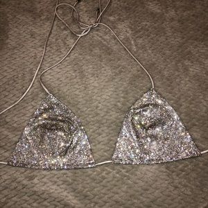 Meshki rhinestone top